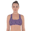 Kaleidoscope Scottish Violet Cross Back Sports Bra View1