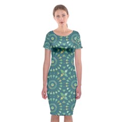 Kaleidoscope Hunter Green Classic Short Sleeve Midi Dress by Mazipoodles