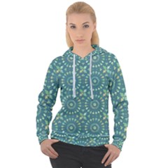 Kaleidoscope Hunter Green Women s Overhead Hoodie by Mazipoodles