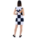 Grid-domino-bank-and-black Racer Back Hoodie Dress View2