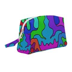 Colorful Design Wristlet Pouch Bag (medium) by gasi