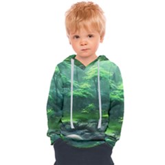 River Forest Woods Nature Rocks Japan Fantasy Kids  Overhead Hoodie by Uceng