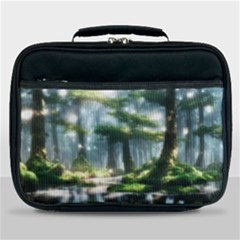 Forest Wood Nature Lake Swamp Water Trees Lunch Bag by Uceng