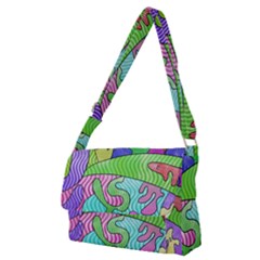 Colorful Stylish Design Full Print Messenger Bag (m) by gasi