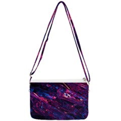 Space Futuristic Shiny Abstraction Double Gusset Crossbody Bag by Pakemis