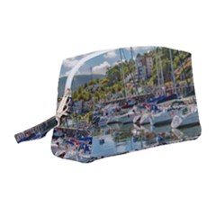 Piriapolis City Port, Maldonado, Uruguay Wristlet Pouch Bag (medium) by dflcprintsclothing