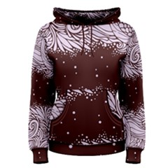 Ornamental Leaves Wallpaper Plants Women s Pullover Hoodie by Ravend