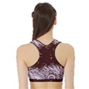 Ornamental Leaves Wallpaper Plants Sports Bra with Border View2