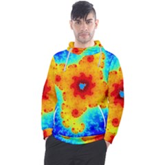 Fractal Starfish Mandelbrot Blue Men s Pullover Hoodie by Ravend