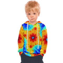 Fractal Starfish Mandelbrot Blue Kids  Overhead Hoodie by Ravend