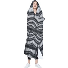 Abstract Geometric Collage Pattern Wearable Blanket