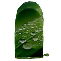 Green Water Leaf Microwave Oven Glove by artworkshop