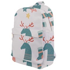 Reindeer Stars Socks Stick Candy Cane Classic Backpack by artworkshop