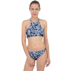 Rocks Stones Gray Gravel Rocky Material  Racer Front Bikini Set by artworkshop