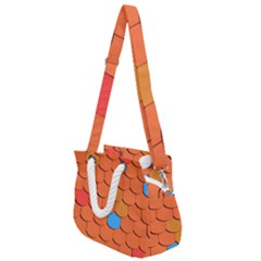 Roof Roofing Tiles  Rope Handles Shoulder Strap Bag