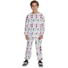 Santa Claus Snowman Christmas  Kids  Sweatshirt Set by artworkshop