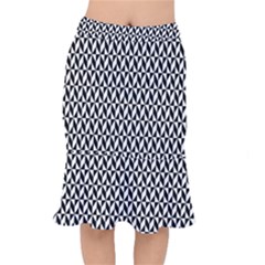 Seamless Abstract Geometric Pattern Background Short Mermaid Skirt