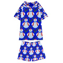 Seamless Repeat Repeating Pattern Kids  Swim Tee And Shorts Set by artworkshop