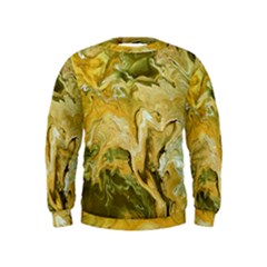 Kaleido Art Gold Kids  Sweatshirt