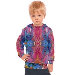 Firey Repeats I Kids  Hooded Pullover by kaleidomarblingart