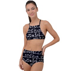 Sanscrit Pattern Design High Waist Tankini Set by dflcprintsclothing