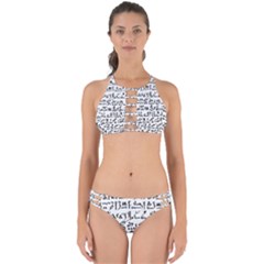 Sanscrit Pattern Design Perfectly Cut Out Bikini Set by dflcprintsclothing