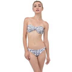 Sanscrit Pattern Design Classic Bandeau Bikini Set by dflcprintsclothing