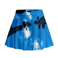 Trees & Sky In Martinsicuro, Italy  Mini Flare Skirt