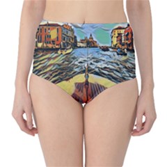 Gondola View   Classic High-waist Bikini Bottoms by ConteMonfrey