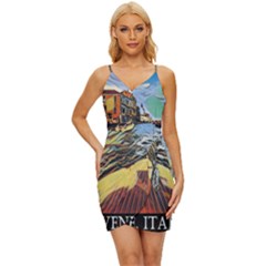 Gondola View   Wrap Tie Front Dress by ConteMonfrey