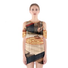 Let`s Make Pizza Shoulder Cutout One Piece Dress by ConteMonfrey