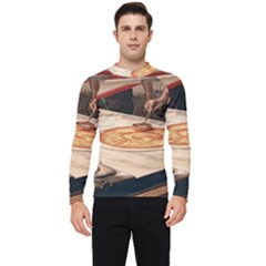 Let`s Make Pizza Men s Long Sleeve Rash Guard by ConteMonfrey