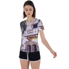 Juliet`s Windows   Back Circle Cutout Sports Tee by ConteMonfrey