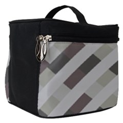 Pale Multicolored Stripes Pattern Make Up Travel Bag (small) by dflcprintsclothing