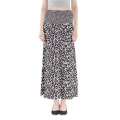 Black Cheetah Skin Full Length Maxi Skirt by Sparkle