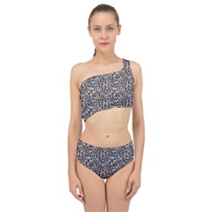 Black Cheetah Skin Spliced Up Two Piece Swimsuit by Sparkle