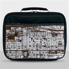 Antique Oriental Town Map  Lunch Bag by ConteMonfrey