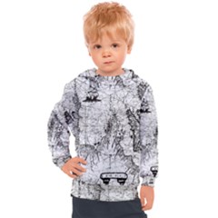 Antique Mercant Map  Kids  Hooded Pullover by ConteMonfrey