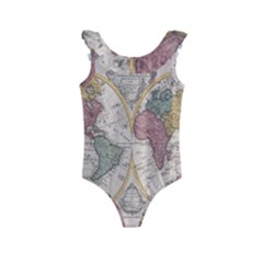 Mapa Mundi 1775 Kids  Frill Swimsuit by ConteMonfrey