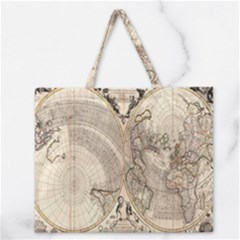 Mapa Mundi - 1774 Zipper Large Tote Bag by ConteMonfrey