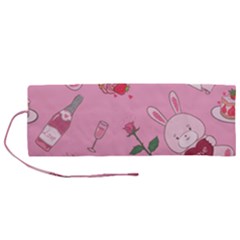 Valentine Pattern Roll Up Canvas Pencil Holder (m) by designsbymallika