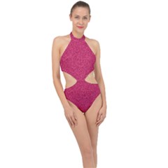 Aero Png-50red Halter Side Cut Swimsuit by cw29471