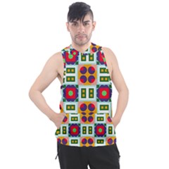 Shapes In Shapes 2                                                               Men s Sleeveless Hoodie by LalyLauraFLM