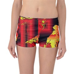 Red Light Ii Reversible Boyleg Bikini Bottoms by MRNStudios