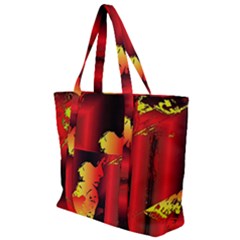 Red Light Ii Zip Up Canvas Bag by MRNStudios