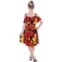 Red Light II Kids  Cut Out Shoulders Chiffon Dress View2