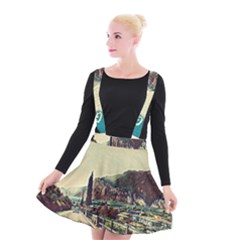 On The Way To Lake Garda, Italy  Suspender Skater Skirt by ConteMonfrey