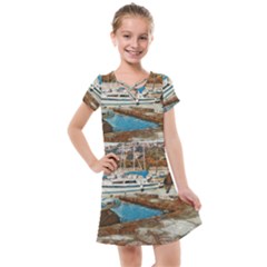 Alone On Gardasee, Italy  Kids  Cross Web Dress by ConteMonfrey