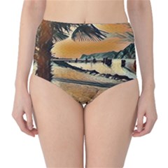 End Of The Day On The Lake Garda, Italy  Classic High-waist Bikini Bottoms by ConteMonfrey