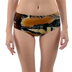 End Of The Day On The Lake Garda, Italy  Reversible Mid-waist Bikini Bottoms by ConteMonfrey